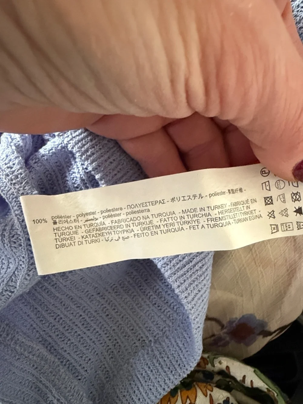 Zara Y2K Minimalist Lightweight Knit Sweater Blue Cropped Top (VGUC)‎